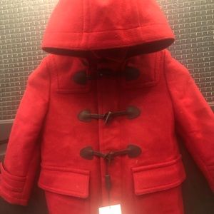 Children Burberry hooded wool coat 4Y